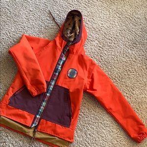 Holden Orange and Plum Hooded Jacket